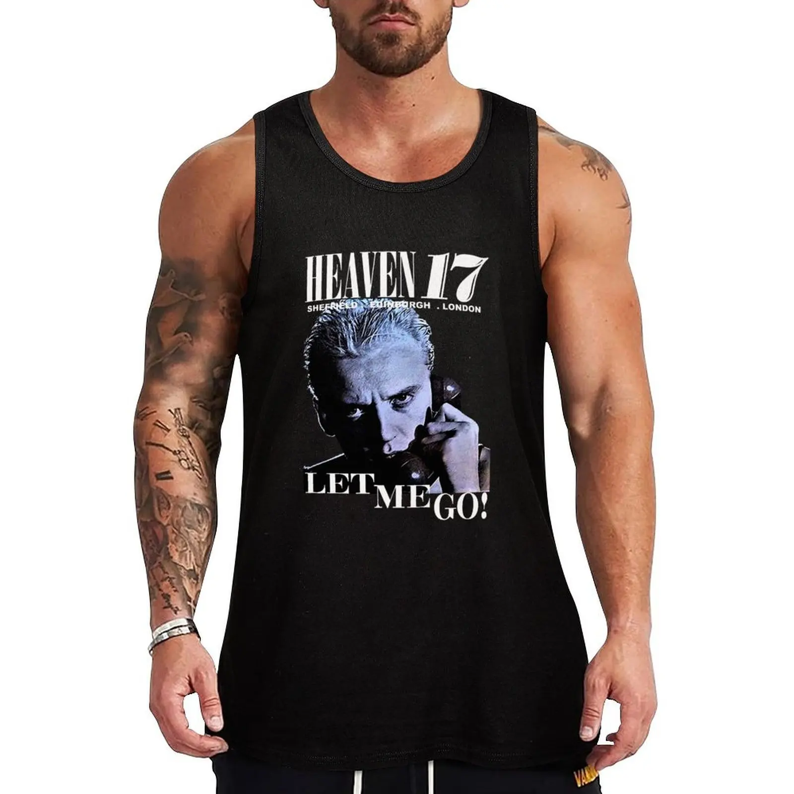 Heaven 17 - Let Me Go, arte en vinilo, camiseta sin mangas con arte original de la banda New Wave de punk retro de los años 80