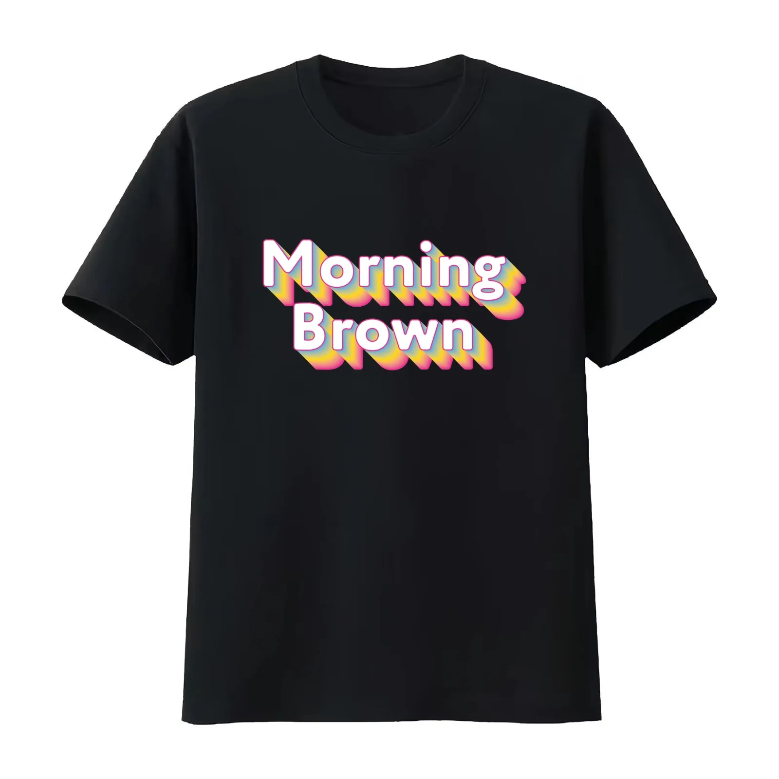 Morning Brown Rainbow - Aunty Donna's Big Ol' House of Fun T-Shirt Summer Casual Cotton Tee Oversized Streetwear Tops