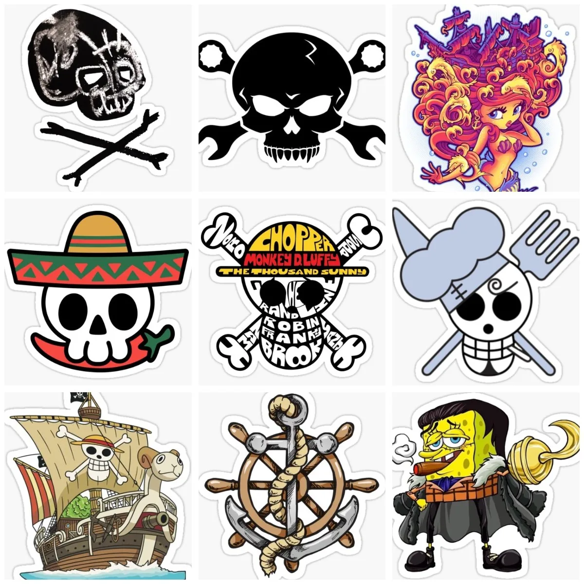 

Skull Pirate Flag Sign Creative Sticker Wall Room Truck Car Window Camper Door Bumper Moto Bicycle Glass Wall Decal Customizable