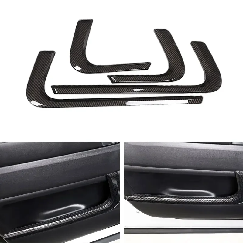 

ABS Carbon Fiber Texture Interior Door Panel Storage Slot Side Strip Trim For Range Rover Sport 2014 2015 2016 2017 2018 2019