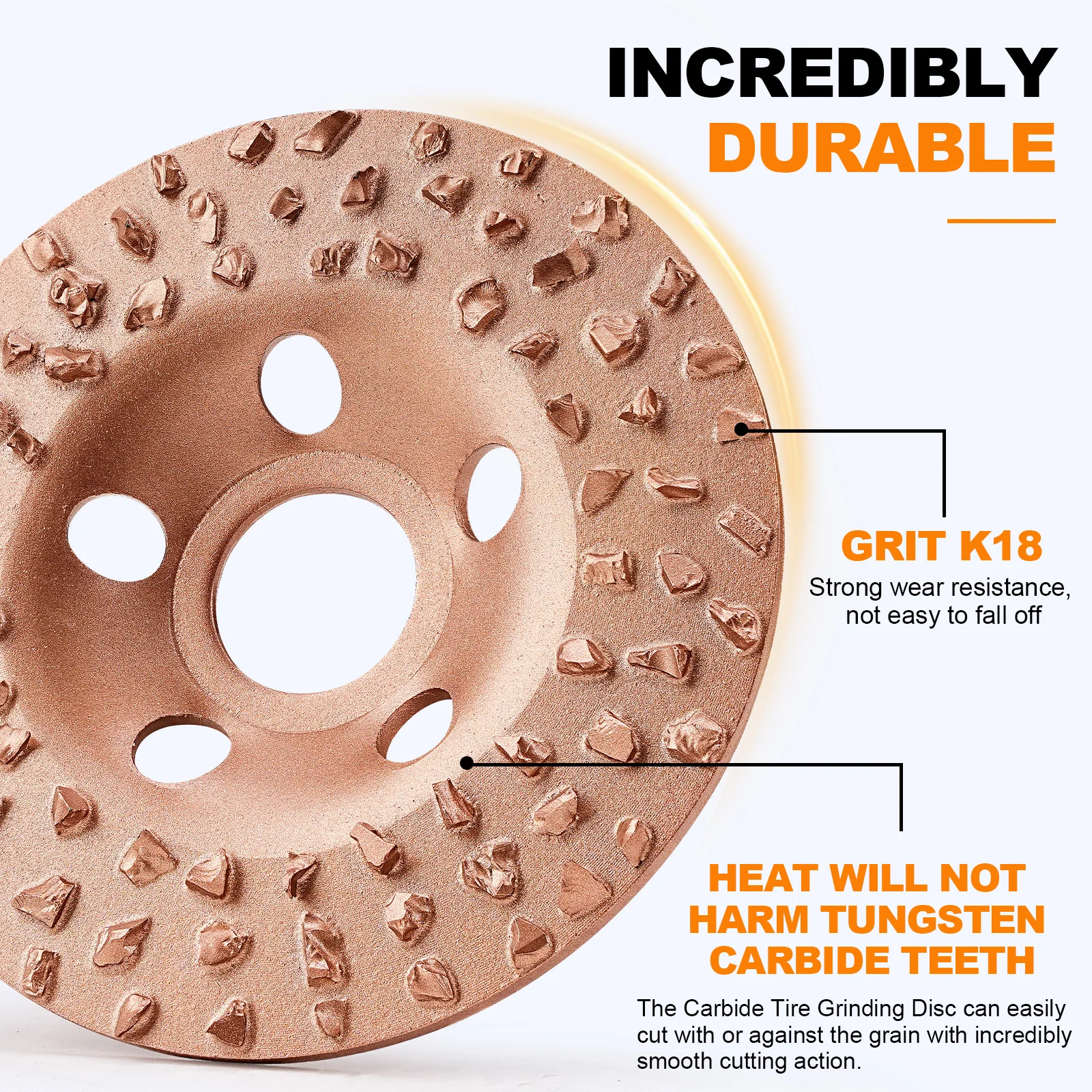 4 inch Brazed Diamond Cutting Grinding Disc for Angle Grinding Rubber, Wood Fabrics and Tires Polishing and Grinding