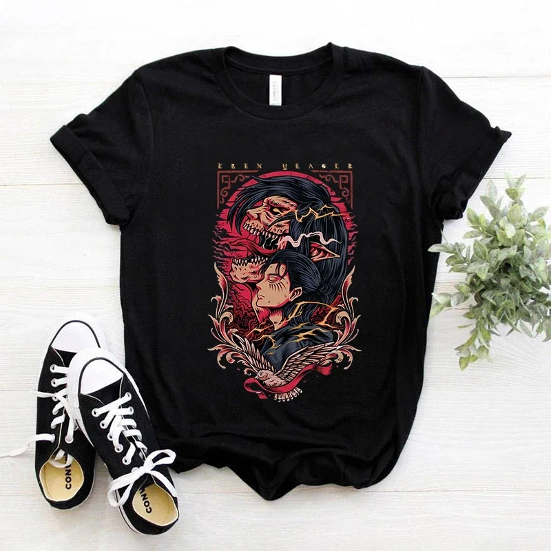 New Japanese Anime T-shirt Men Attack on Titan T-shirts Unisex Y2k Harajuku Graphic T Shirts Summer Tops HIP HOP Style Tee Shirt