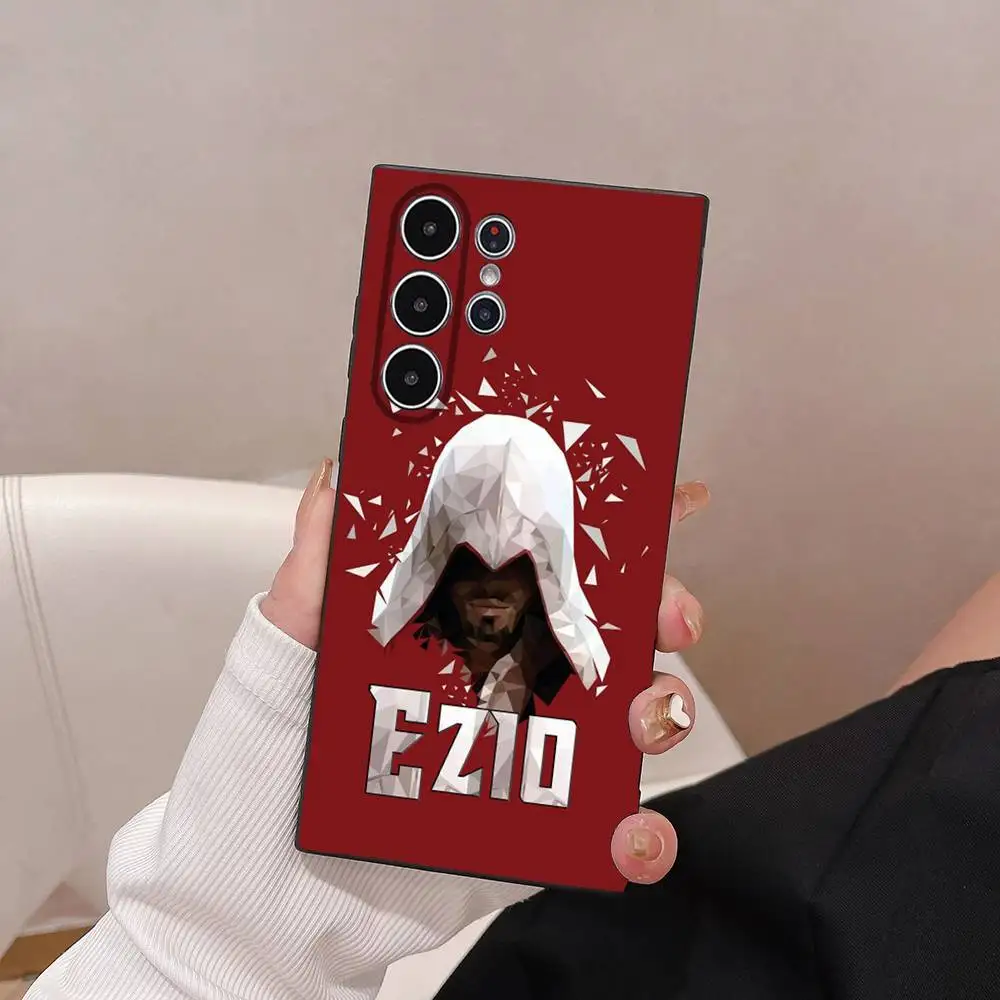 حافظة هاتف A- Assassins Game C- Creed-d لهاتف S Series S21 S22 S23 S24 S25 FE Plus حافظة فائقة من مادة البولي يوريثان الناعمة والصديقة للبشرة