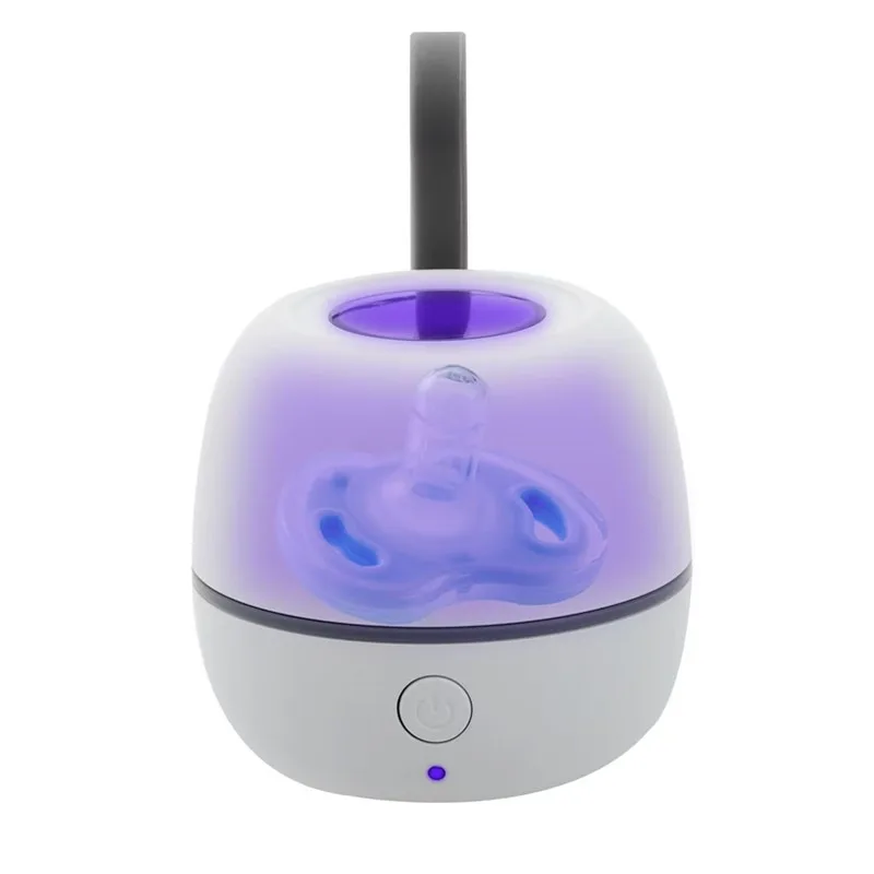 Tragbarer Baby-Schnuller-Desinfektor Mini UV-Licht-Desinfektionsbox 99,99% Gereinigt in 3 Minuten 90 Desinfektionszyklen Sterilisator