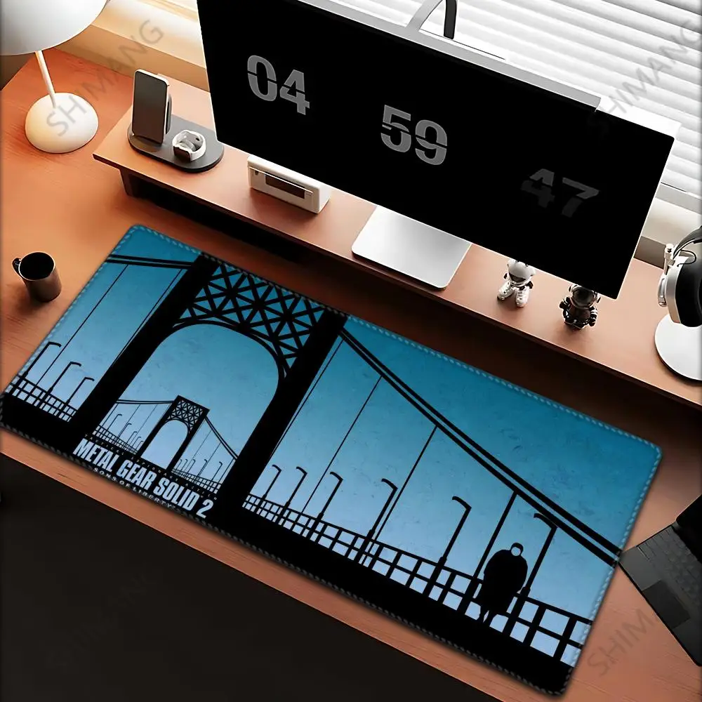 

Hot Games Metal Gear Solid Mouse Pad XXL Gaming Accessories Office Gamer Keyboard Desk Mat Non-Slip Laptop rubber Anime Mousepad