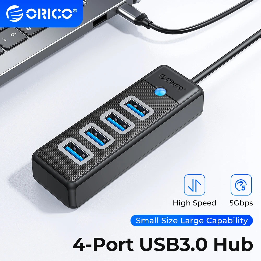 ORICO 4 Port USB 3.0 5Gbps Type C USB A 5Gbps USB Hub for PC and Computer