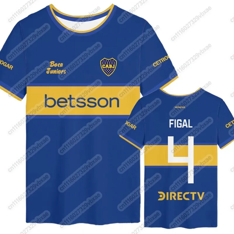 Boca Juniors 202627 Fußballtrikot, 3D-Druck Schnell Trocknendes Atmungsaktives T-Shirt, Herren- und Damen-Familien-Fußball-Sportbekleidung – Detail 8