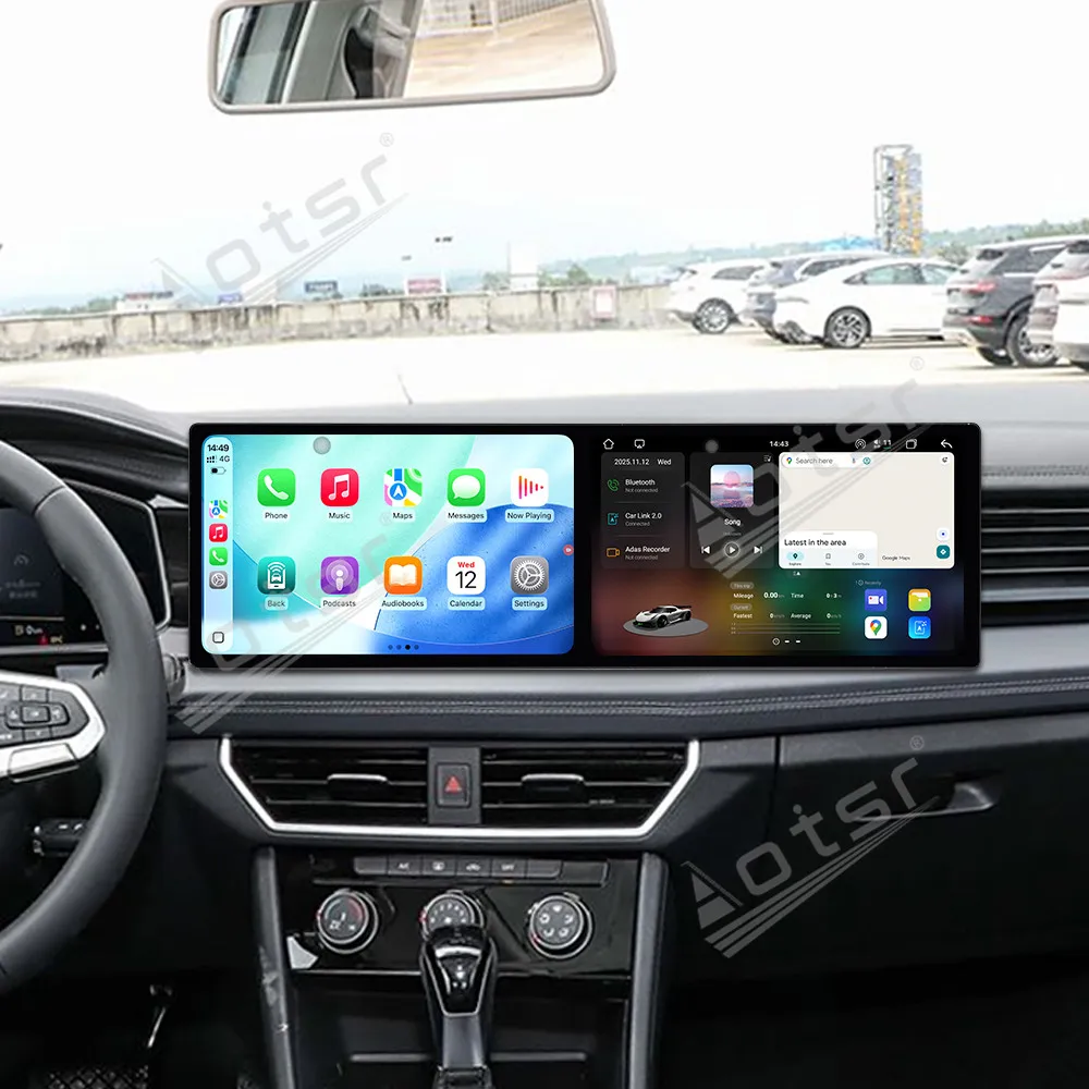 

Android 15 Dual screen 10.1 inch Car Multimedia Player HD Touch screen Car Radio For Volkswagen Sagitar 2023 Car GPS Navigation