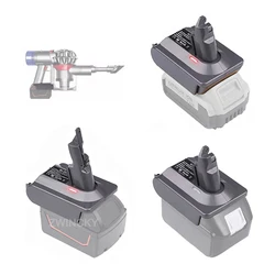 Battery Converter Adapter For Makita/Dewal/Milwaukee/Bosch/Ryobi 18V Li-ion Battery To For Dyson V6 V7 V8 Animal Vacuum Cleaner
