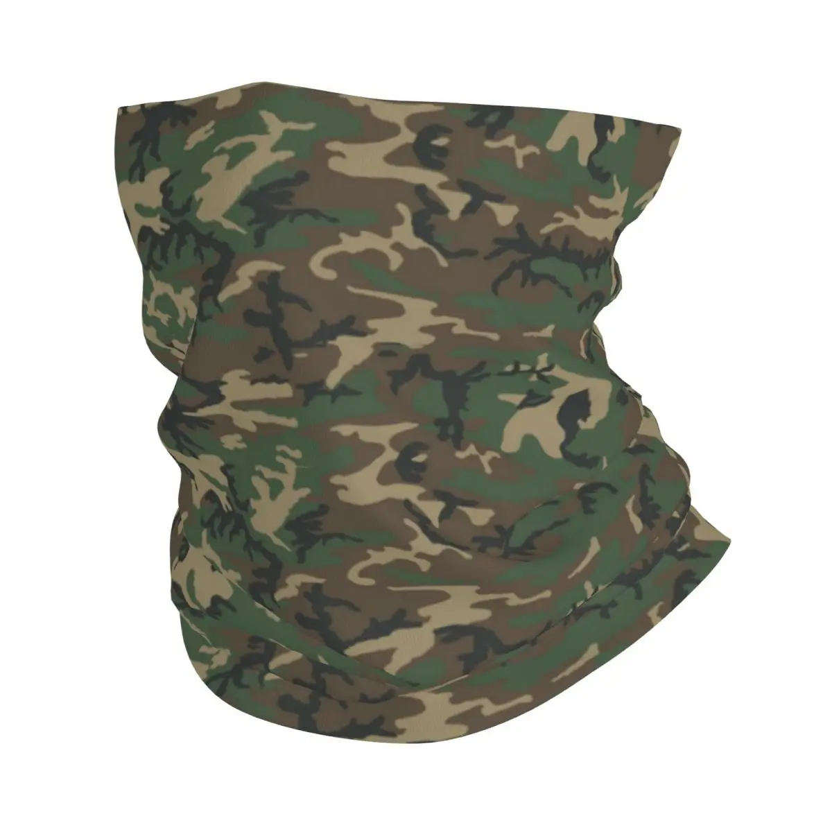 Army Camouflage Pattern Bandana Neck Cover Printed Jungle Military Camo Mask Scarf Balaclava Running Unisex Adult Washable