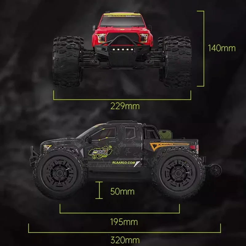 2.4G Full Scale Remote Control Simulation leilanuo Gladiator Brushless 4wd Professional RC Off Road Climbing Vehicle Model