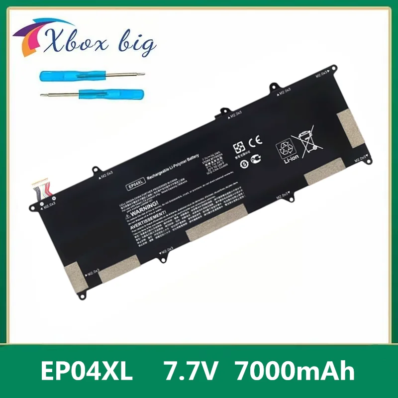 

New 7.7V 56.2WH 7000mAh EP04XL Laptop Battery For HP Elite Dragonfly G1 G2 HSN-I32C HSTNN-DB9J HSTNN-IB8Y L52448-1C1