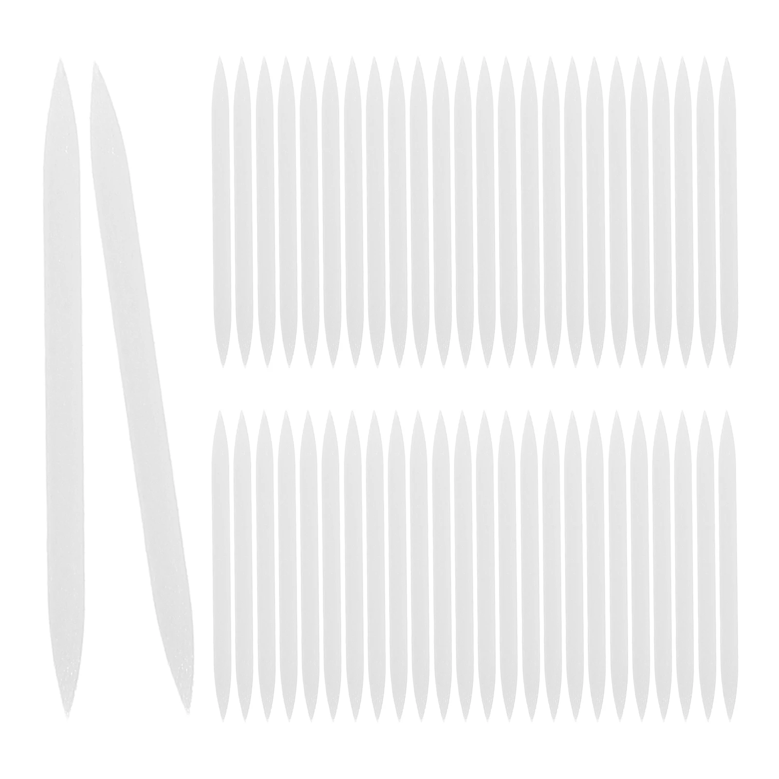 

50 Pcs Eyeliner Brushes Replacement Head Applicator Tool White Silica Gel