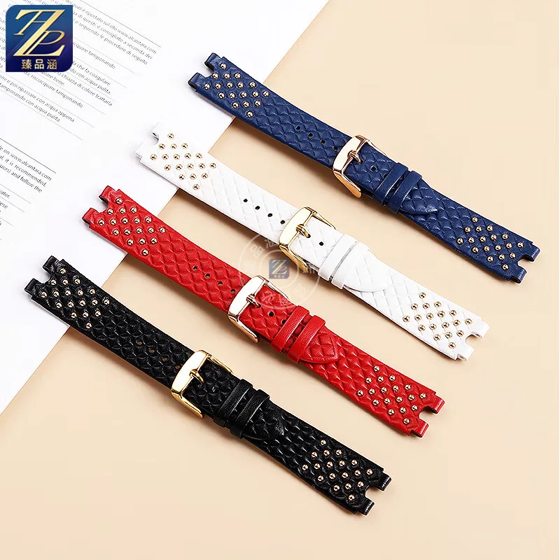 Pulseira de relógio em forma de U, Pulseira, Pulseira Notch, Preto, Azul, Vermelho, Branco, Ver-SACE, PALAZZO, VECQ00418, VECQ00118