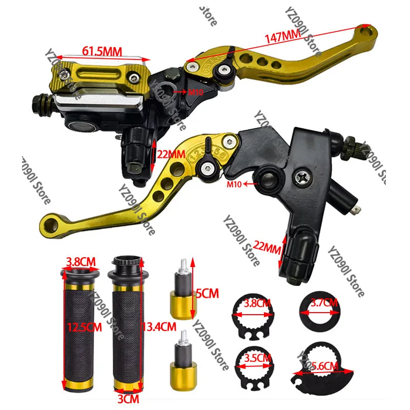 22mm CNC Hydraulic Brake Master Cylinder Brake Lever Clutch Bracket Disc Brake Pump Assembly Motorcycle Mod Parts