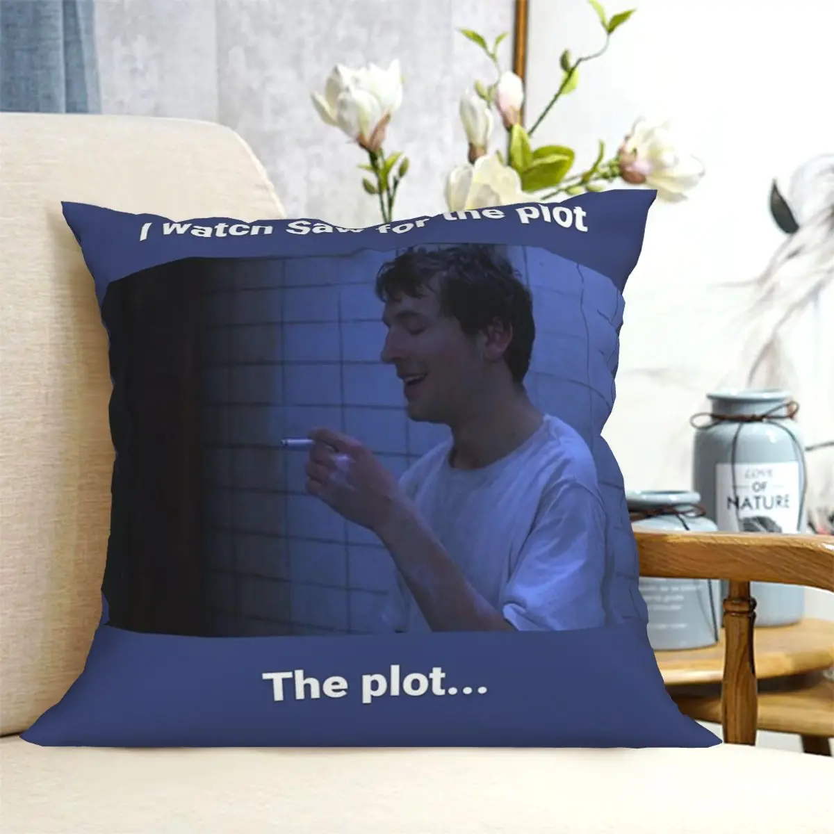 Adam Stanheight Saw Square Pillowcase Cushion Cover Pillow Case Throw Pillow Cover for Home Bedroom Car