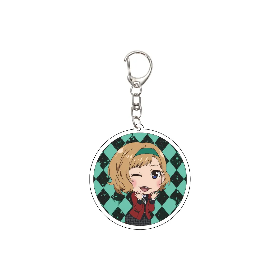55MM Anime Kakegurui Compulsive Gambler Keychain Jabami Yumeko/Ryōta Suzui  Key Chain Acrylic Model Plate Christmas Gifts