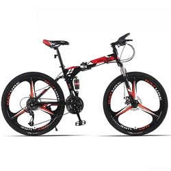 26/24 Inch Bicycle 21/24/27 Speed Mountain Bike Fold Adult Man and Woman Type Varible City Commuting