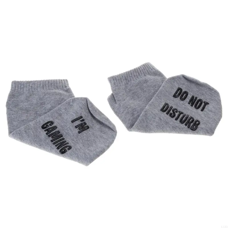 

LXAD Women Men Unisex Winter Cotton Long Ankle Socks Funny Words Bottom Lover