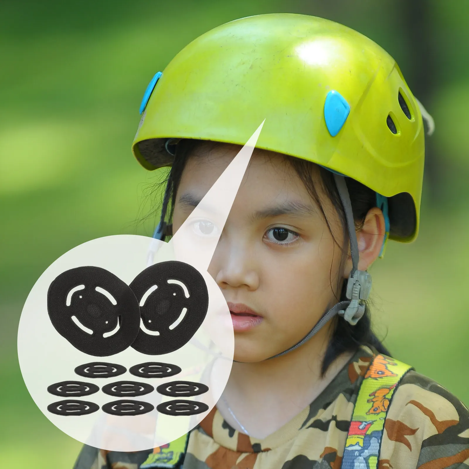 10Pcs Safety Liners Hard Hat Sponge Protective Inserts for Construction Sports Workshop Sweat Absorbent Comfort Bump Cap