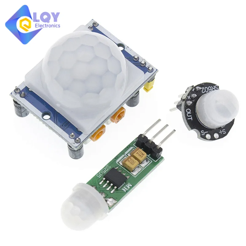 LQY HC-SR501 SR505 SR602 Adjust IR Pyroelectric Infrared PIR Motion Sensor Detector Module