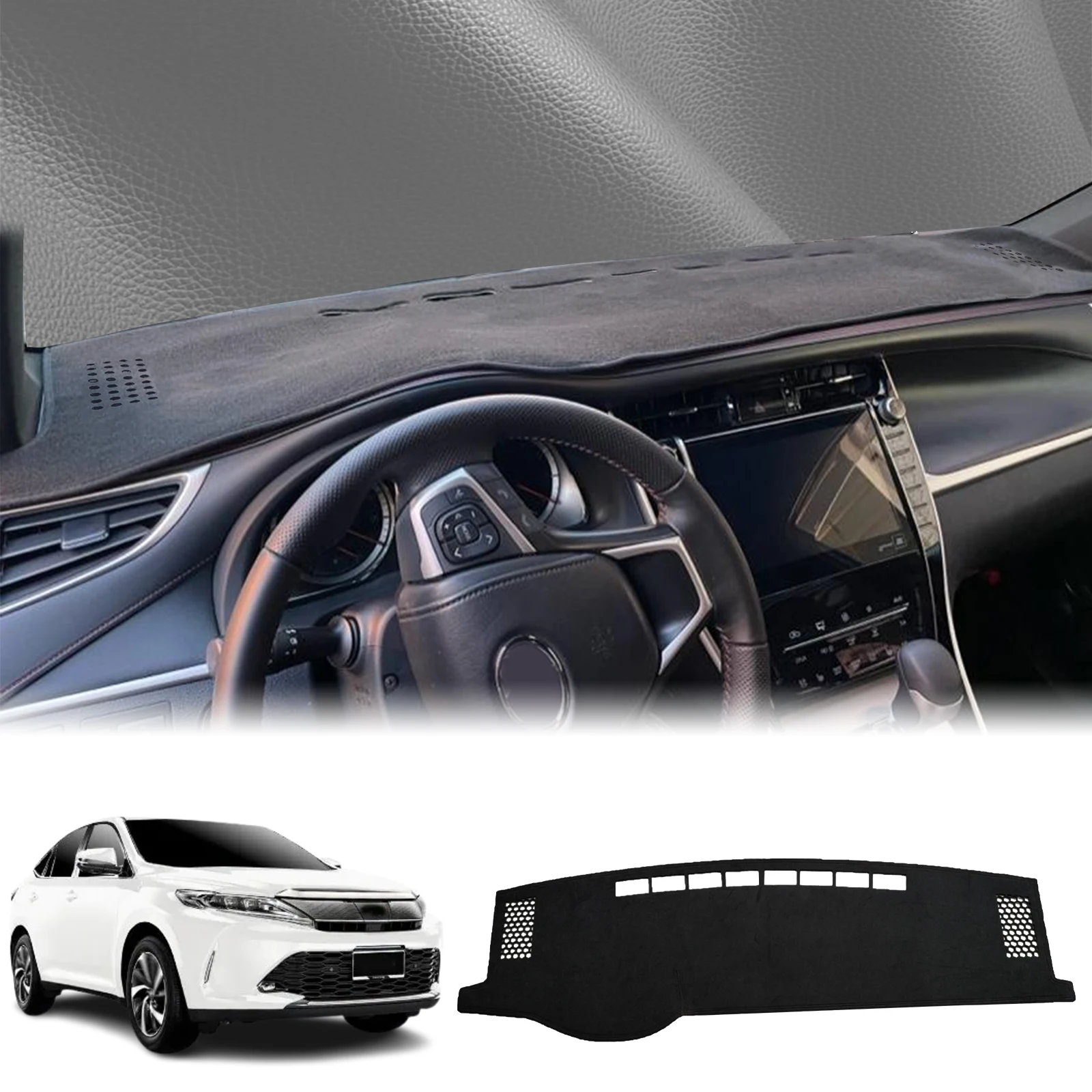 

fit for Toyota Harrier XU60 2013 2014 2015 2016-2020 Dashmat Dashboard Cover Pad DashMat Sunshade Protective Carpet Accessories