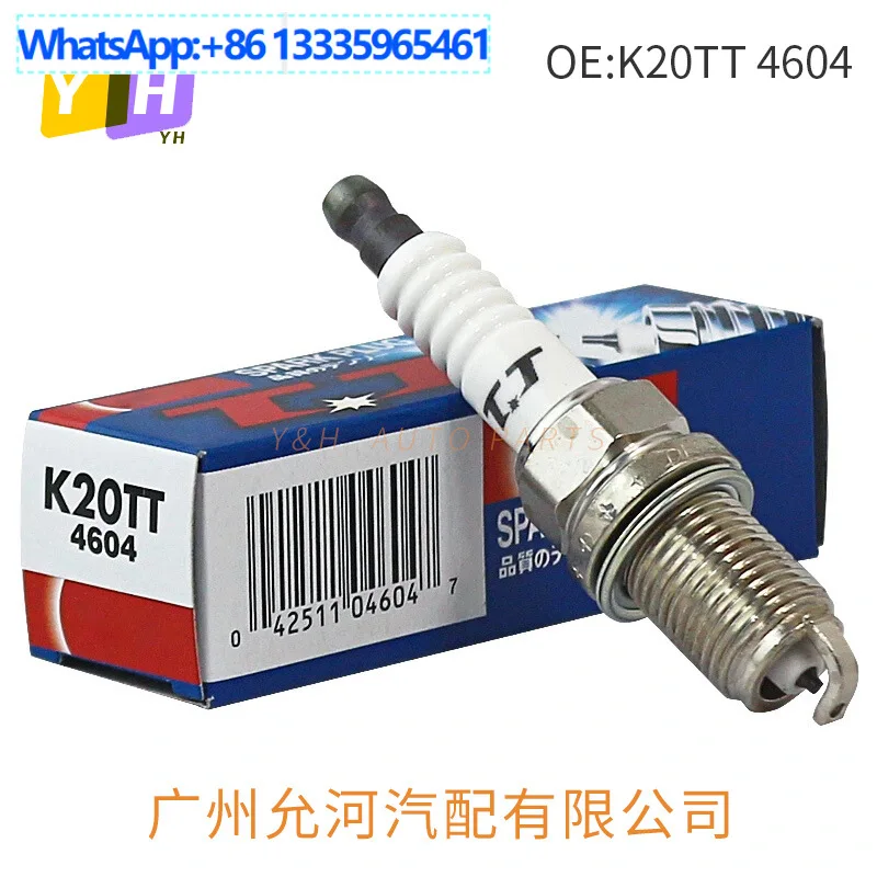 

10 шт. K20TT 4604 двойная иридиевая свеча зажигания GM, высокое качество, целевой штифт, рутеновая платина, пожарная насадка, свеча зажигания