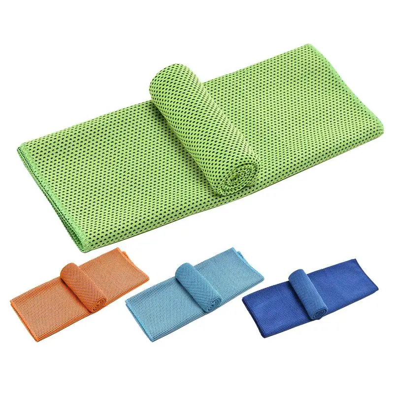 Cooling Towel Instant Dry Polyester Cool Towels Chilling Neck Wrap Ice Cold Rags For Sports Fitness Camping Cycling Hiking