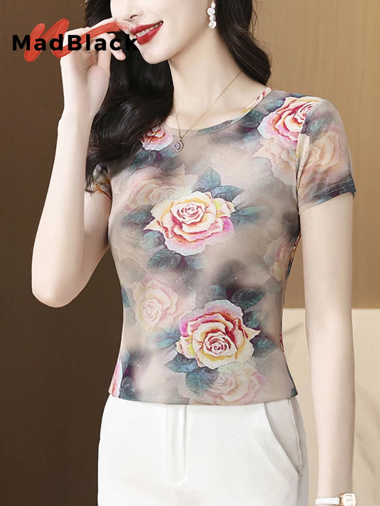 

Женская футболка с круглым вырезом и коротким рукавом, в европейском стиле