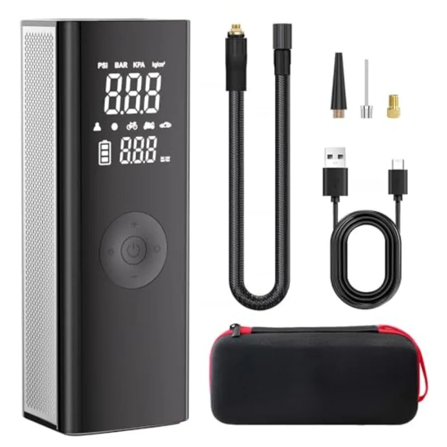 

Tire Inflator Portable Air Compressor5X Fast Cordless Air Pump for Car Tires with Powerful Battery 150PSI Portable Air Compress