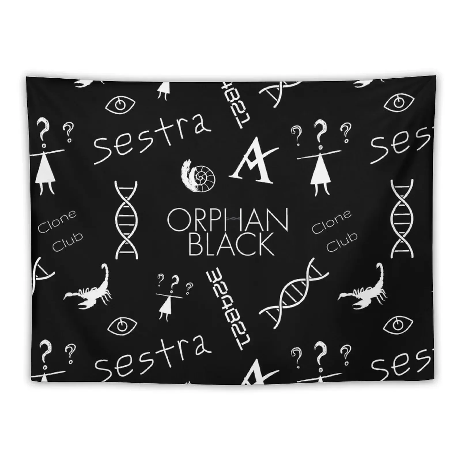 Orphan Black Pattern (Sticker Pack) Tapestry Wall Decor Decorative Wall On The Wall Tapestry