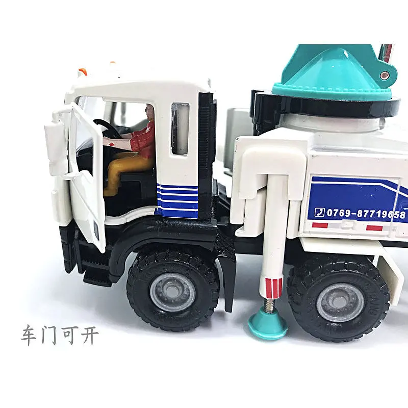 1:50 Alloy Concrete Cement Pump Truck Model Toys Transport Engineering Vehicle Multiple Movable Locations Car Kids Gifts B282