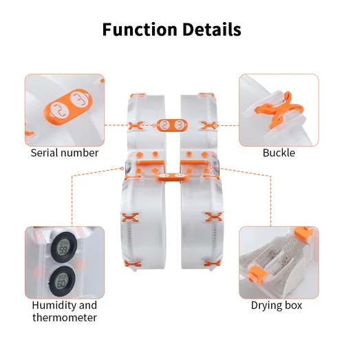 Imagen 2 del producto Caja de carrete de filamento para AMS Lite para Bambu Lab A1/A1 Mini secador de filamentos para A1/MINI bambu A1 AMS lite caja secadora