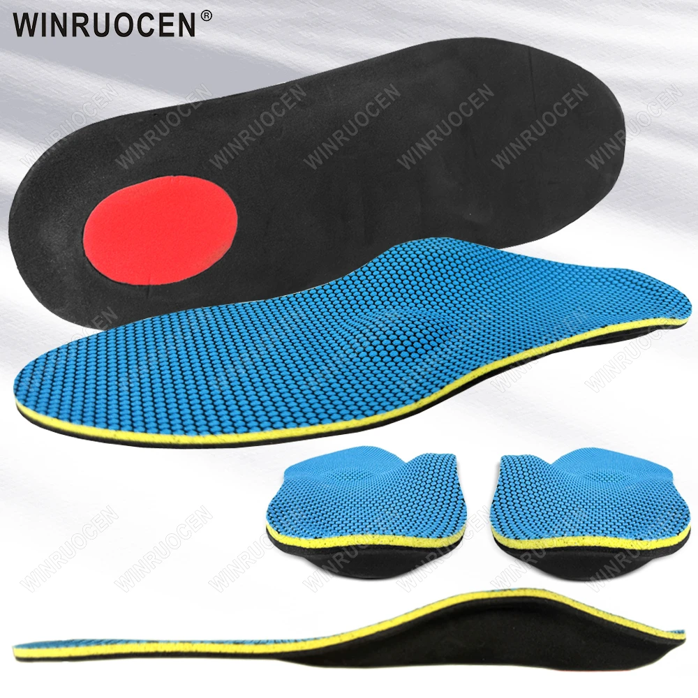 High-Quality Orthotic Insoles Severe Flat Feet Arch Support Heel Pain/Plantar Fasciitis Relief Unisex Massage Inserts