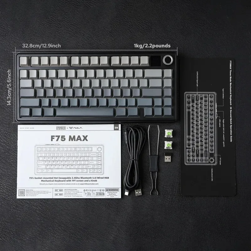 Teclado Mecánico AULA F75 Max Inalámbrico RGB DIY — vista 6