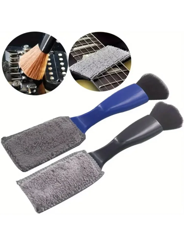 1PC String Fingerboard Cleaning Dust Removal Brush Guitar Care Brush, Double Head Musical Instrument Accessories