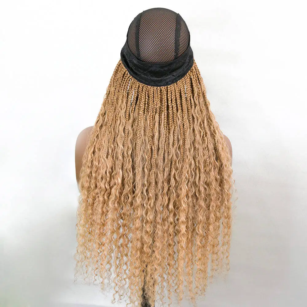 #27 Color Grab & Go Braids Band With Boho Style Human Hair Curls Eayon Hair