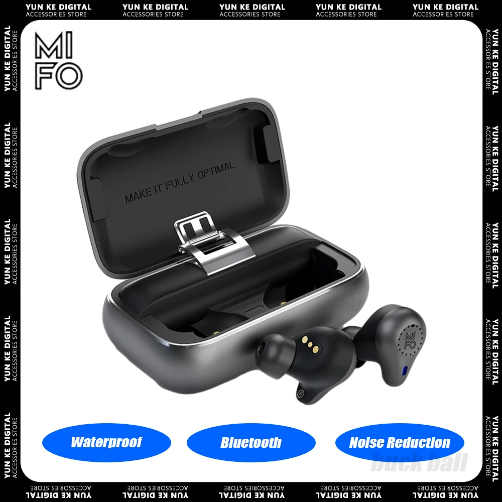 

Mifo O5² Bluetooth Earbuds Waterproof Earphone Hifi Apt-X Wireless Noise Reduction Earphones Gamer In-Ears Headphones Outdoor