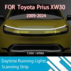 DRL Start Scan Strips Light FOR Toyota Prius 2009-2024 Car Hood Light Decorative Ambient Lamp 12V 59 Inches Waterproof