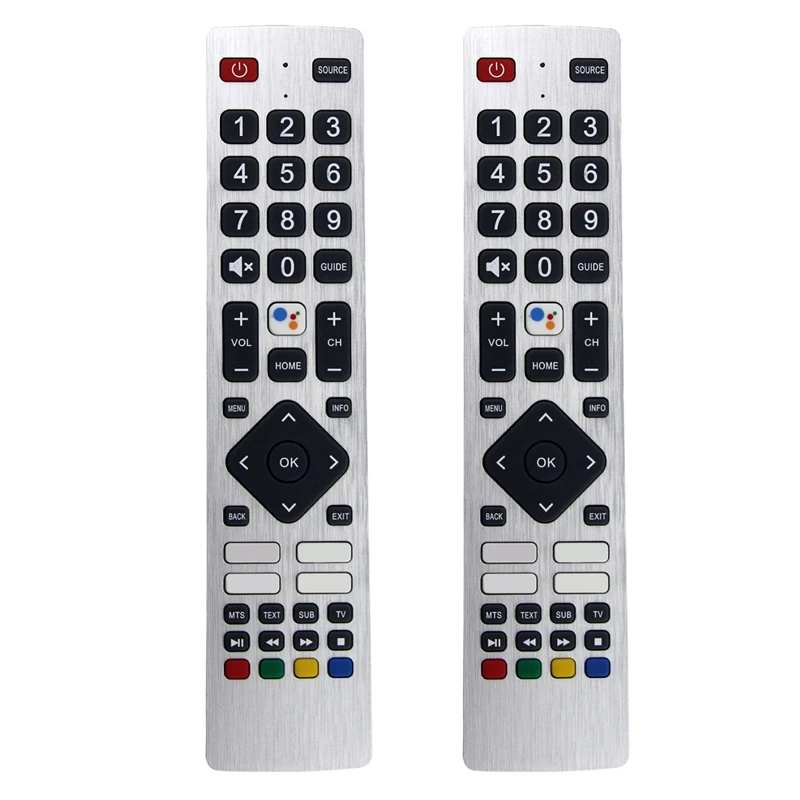 2X RMC0133 Remote Control Replace For Sharp TV Remote Control Free Setup