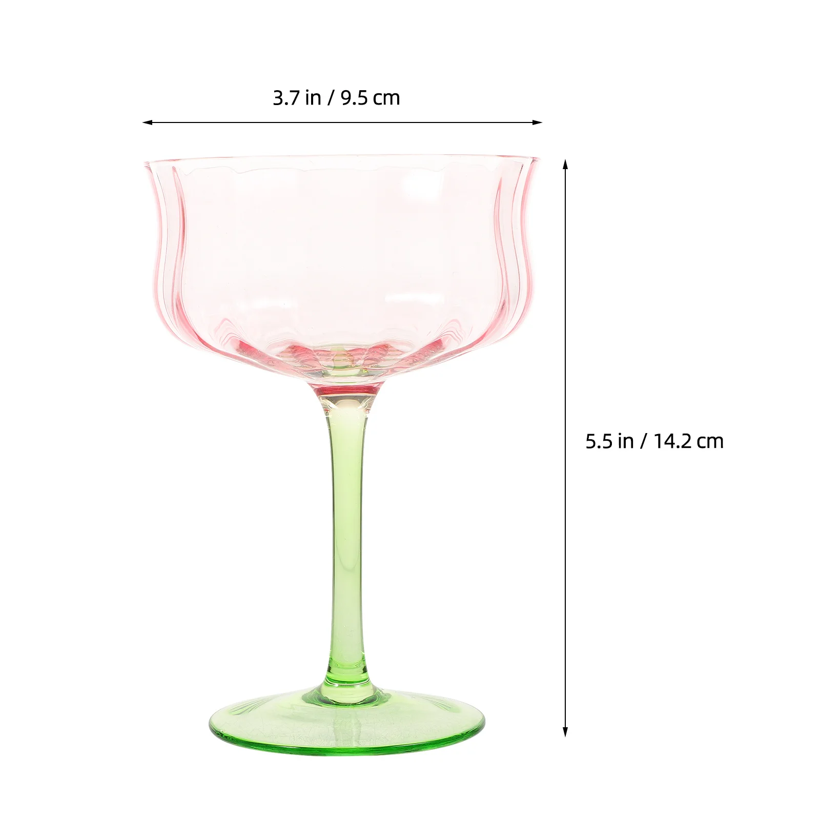 كأس زجاجي كوكتيل كأس للشرب متدرج عتيق كأس للنبيذ الأوجه ملحقات الحفلات كؤوس مشروبات كؤوس زخرفية #2