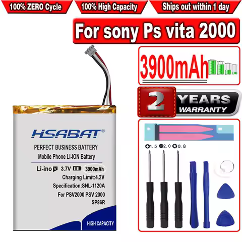 HSABAT 3900mAh SP86R Battery for sony Ps vita 2000 psvita2000 PSV 2XXX PSV SP86R PSV2000 PCH-2007 4-451-971-01 PS Vita 2007