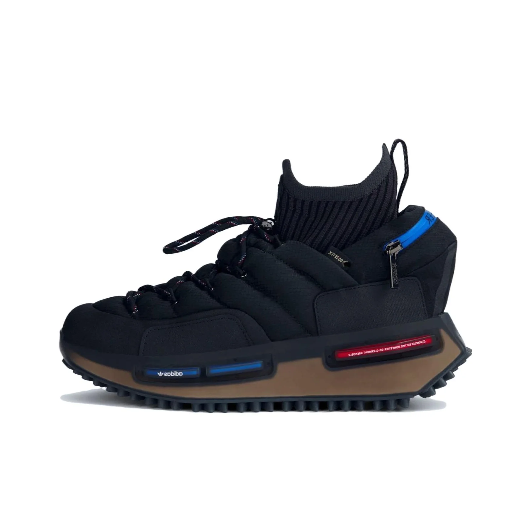 Moncler X Adidas Originals NMD S1 Casual Shoes Men's Low Top Black IG3027