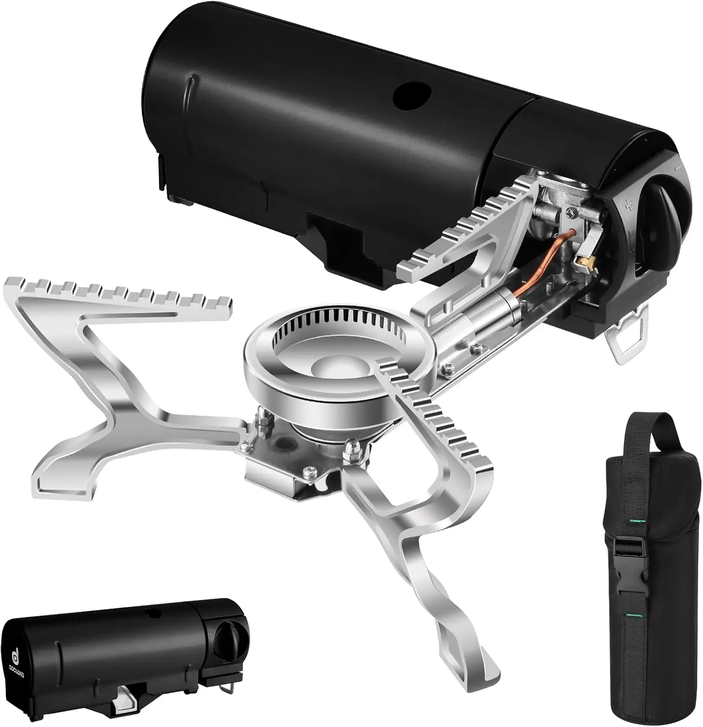 

Portable Camping Stove Butane 1400W Gas Stove Collapsible Backpacking Stove for Indoor Outdoor Cooking Hiking and Picnic