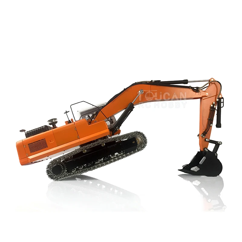 AC360 LESU 1/14 Metal Hydraulic RC Excavator PC360 Engineering Digger Assembled Painted Model Toy Battery Charger THZH1201