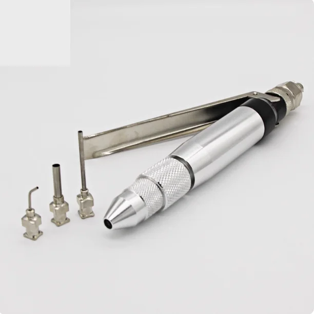 QLH-10 Manual Control Single-Fluid Glue Gun | Pin-Type Low Volume Handheld Dispensing Valve for Low Viscosity Applications