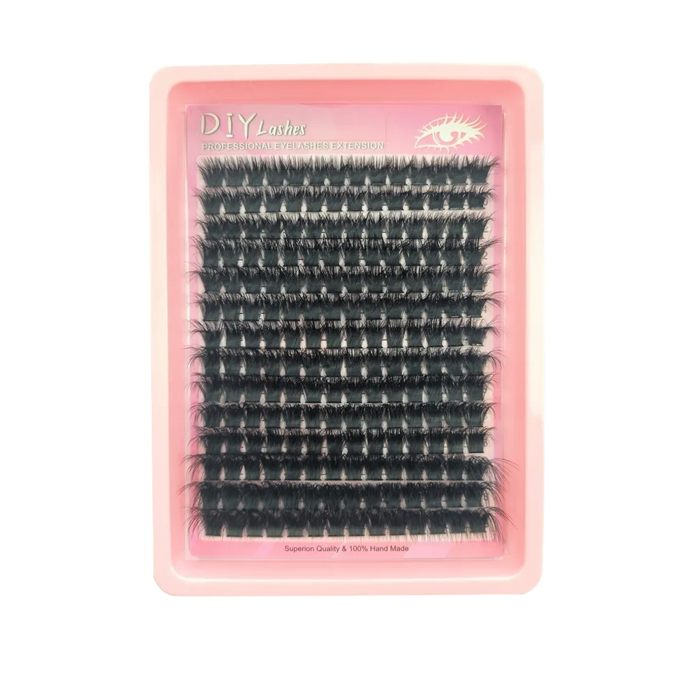 Rzęsy DIY, pojedyncze rzęsy, kępki rzęs 160D, mieszanka 10-18mm, miękkie sztuczne rzęsy z imitacji norek, puszyste kępki do przedłużania rzęs, makijaż dla kobiet
