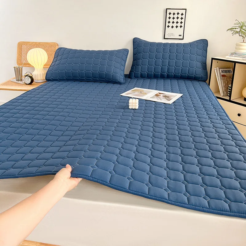 Class-A Soybean Solid Tatami Mattress 1Pc Single Non-Slip Bed Pad for Four Seasons Thick Quilted Sleeping Mat for Hotel Home