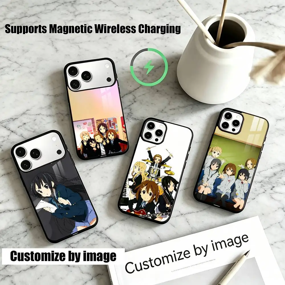 Anime K-K-ONs  Phone Case For iPhone18,17,16,15,14,13Plus,Pro Allows magnetic wireless charging