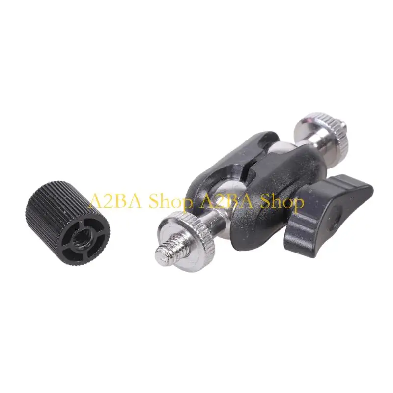 A2BA 1/4inch Male To Female Threaded Double Socket Arm Extension Arm Motorcycle Bike Phone Mount Camera Lighting Equipment